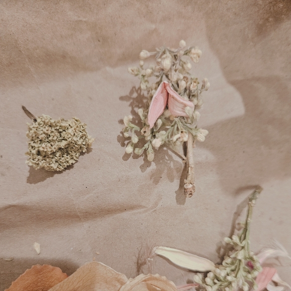 Hand-dried Black Ribbon on Floral Petal Arrangement - Picture 8 of 16